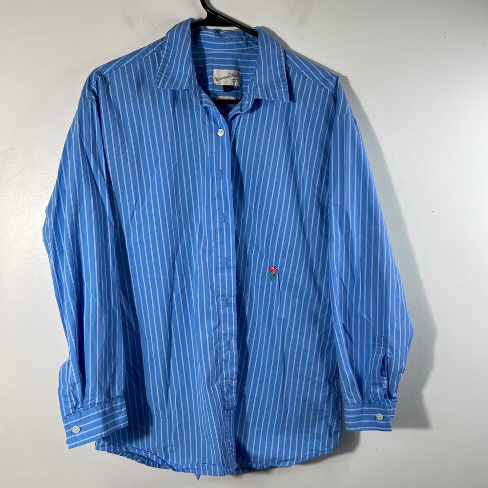 Universal Thread Striped Button Shirt Oversized F… - image 1
